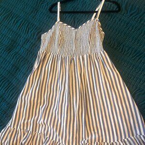 Torrid Blue & White Striped Sundress